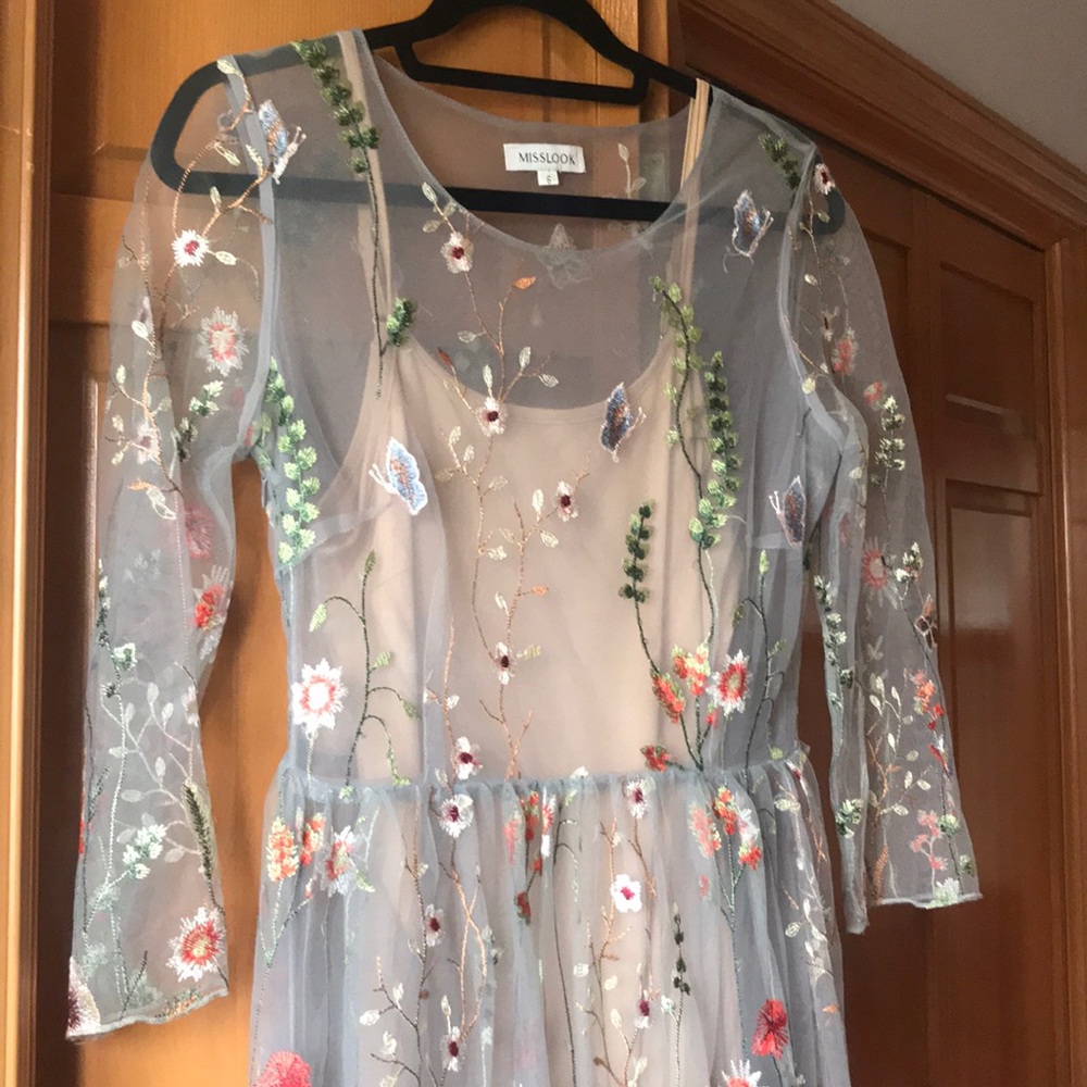 Two-piece Floral Maxi Dress